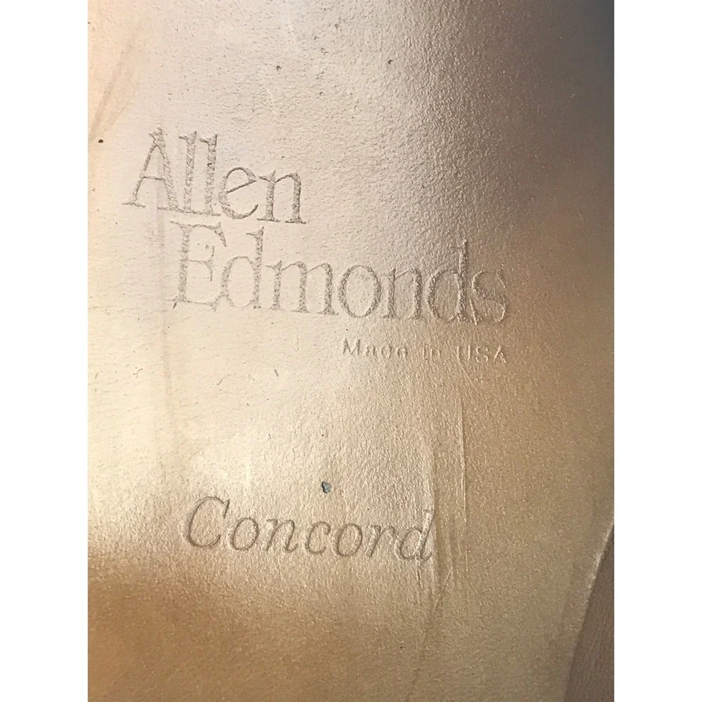 Allen Edmonds‎ CONCORD Black Leather Monk Strap Dress Shoes Men's 9.5 C